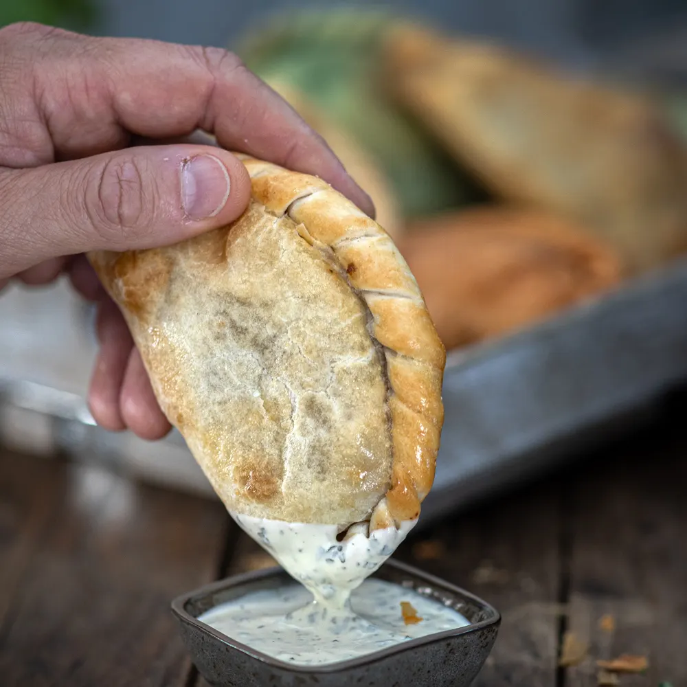 empanada gevouwen vast